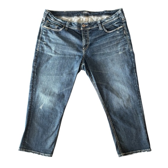 SILVER JEANS ELYSE CAPRI 16 - Picture 1 of 13